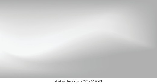 Silver foil background with metal mirror texture. Chrome gradient surface with light gloss simple abstract 