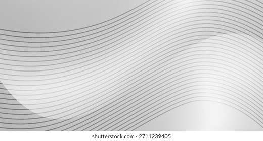 Silver foil background with metal mirror texture. Chrome gradient surface with light gloss simple abstract 