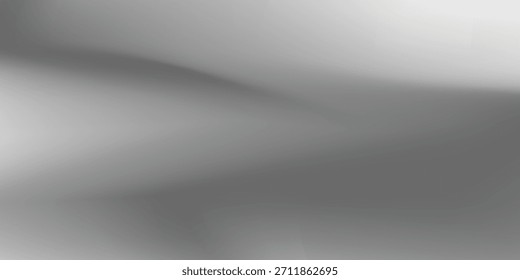 Silver foil background with metal mirror texture. Chrome gradient surface with light gloss simple abstract vector illustration eps10
