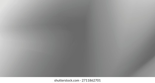 Fundo de folha de prata com textura de espelho de metal. Superfície gradiente de cromo com brilho de luz simples abstrata vetor ilustração eps10