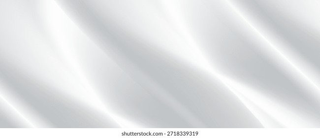 Fondo de papel de plata con textura de espejo de metal. Superficie degradada cromada con brillo claro. Chapa gris de aluminio de Vector con reflexión