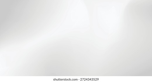 Fondo de papel de plata con textura de espejo de metal. Superficie de gradiente cromado con brillo ligero simple abstracto. Diseño moderno de malla de Vector
