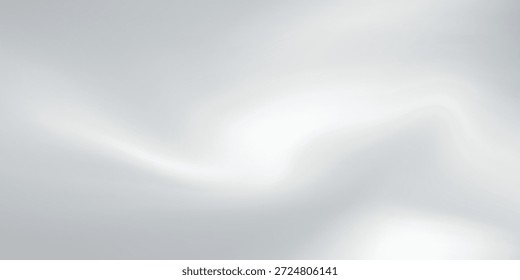 Fundo de folha de prata com textura de espelho de metal. Superfície gradiente de cromo com brilho claro. Folha cinza de alumínio vetorial com reflexão.