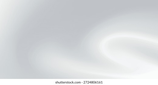 Silver foil background with metal mirror texture. Chrome gradient surface with light gloss. Vector aluminum grey sheet with reflection.