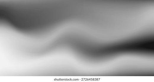 Fundo de folha de prata com textura de espelho de metal. Superfície gradiente de cromo com brilho claro. Folha cinza de alumínio vetorial com reflexão. Platina e titânio melhor na moda