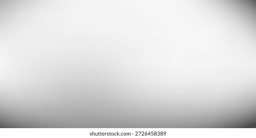 Silberner Folienhintergrund mit Metallspiegel-Textur. Farbverlauf-Oberfläche mit leichtem Glanz. Vektor Aluminium graues Blatt mit Reflexion. Platin und Titan im Trend