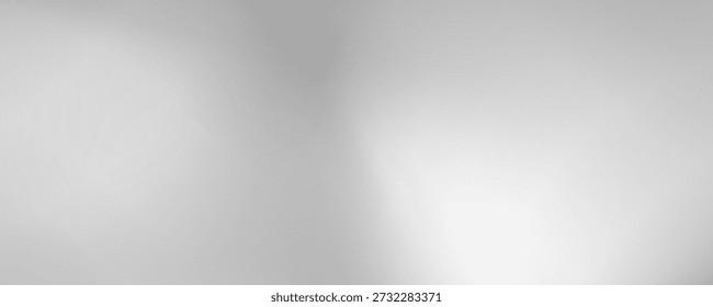 Silberner Folienhintergrund mit Metallspiegel-Textur. Farbverlauf-Oberfläche mit Licht Glanz einfach abstrakt 