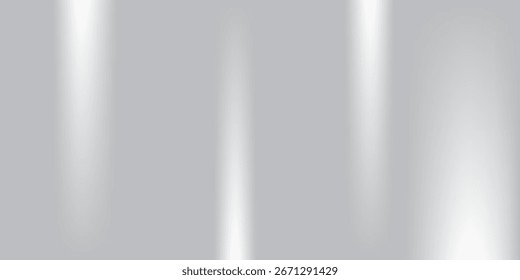 Silver foil background with a metallic mirror texture. Chrome gradient surface with a slight sheen. Gray aluminum sheet with reflections. Abstract cool background of platinum and titanium. Vector