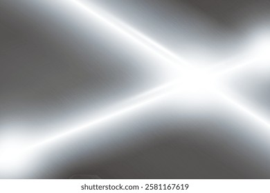 Silver foil background with mirror texture. Metal chrome glossy surface. Glass sheen gradient with glare on stainless material. Aluminum and brushed platinum vector smooth gradation