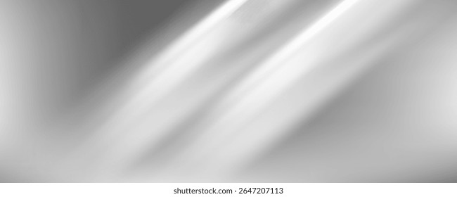 Silver foil background with mirror-like metal texture. Chrome gradient with soft shine. Reflective aluminum grey surface in cool platinum and titanium tones.