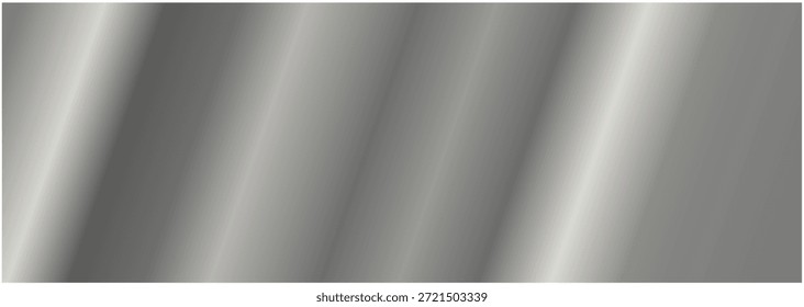 Fundo de folha de prata modelo gradiente de aço vetor brilhante e metálico para borda cromada. ilustração do setor com manchas brilhantes best seller Vetor.  