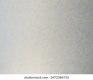Silver foil glitter metal wall with glowing shiny light, abstract vector textured background