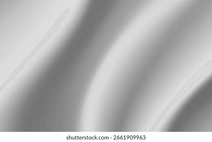 Fondo de textura brillante de lámina de plata, tarjeta de Navidad de lujo en estilo satinado de seda, gradiente gris y superficie granulada para fondo Abstractas elegante o Premium. Luz de efecto de vidrio gris Vector, sombra 