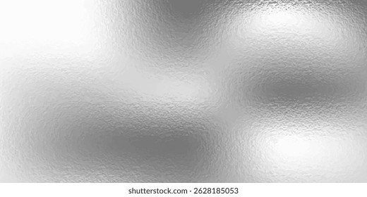 Fundo de textura de folha de prata, ilustração vetorial.