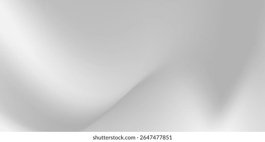 Fundo de onda de folha de prata com textura de espelho de metal. Superfície gradiente de cromo com brilho leve simples moderno