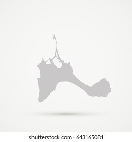 Silver Formentera Map Illustration