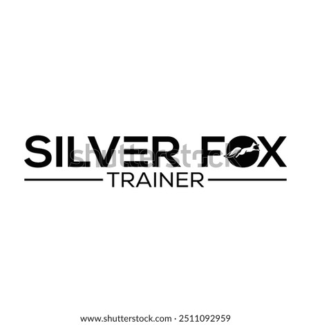 Silver Fox Trainer Logo Design , Vector design 