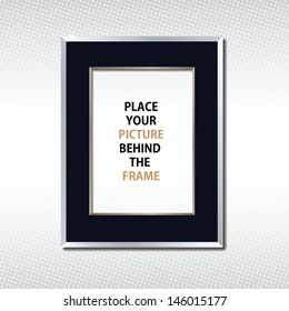 Silver frame (for placing your picture behind)