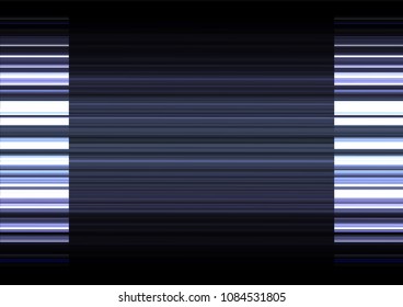 silver frequency bar overlap in dark background, stripe layer backdrop, technology template, vector illustration