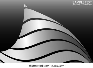 Silver futuristic vector background illustration - Abstract vector background design illustration