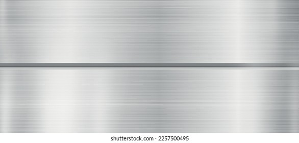 Silver galvanized texture, aluminum background web template - Vector illustration
