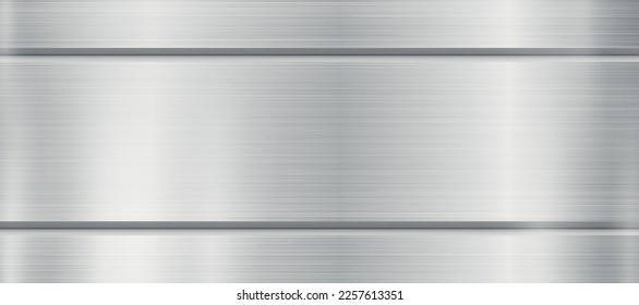 Silver galvanized texture, aluminum background web template - Vector illustration