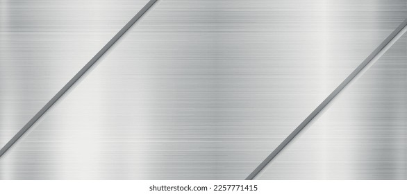 Silver galvanized texture, aluminum background web template - Vector illustration