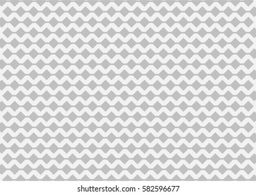 Silver geometric pattern on white background.