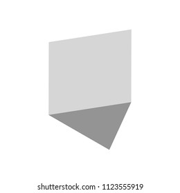 silver and geometric triangle in perspective on a light background