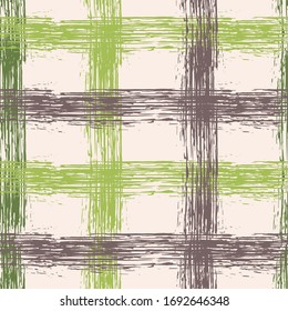 Silver Gingham pattern. Seamless pattern. Vector intersecting lines blanket pattern. watercolor check. Vector, seamless  plaid.