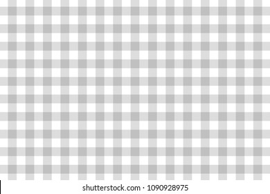 Silver Gingham pattern. Texture from rhombus/squares for - plaid, tablecloths, clothes, shirts, dresses, paper, bedding, blankets, quilts and other textile products. Vector illustration.