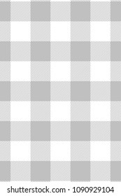 Silver Gingham pattern. Texture from rhombus/squares for - plaid, tablecloths, clothes, shirts, dresses, paper, bedding, blankets, quilts and other textile products. Vector illustration.
