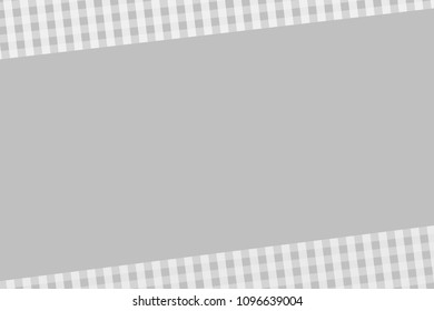 Silver Gingham pattern. Texture from rhombus/squares for - plaid, tablecloths, clothes, shirts, dresses, paper, bedding, blankets, quilts and other textile products. Vector illustration.