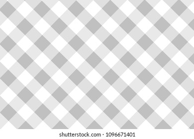 Silver Gingham pattern. Texture from rhombus/squares for - plaid, tablecloths, clothes, shirts, dresses, paper, bedding, blankets, quilts and other textile products. Vector illustration.
