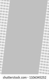 Silver Gingham pattern. Texture from rhombus/squares for - plaid, tablecloths, clothes, shirts, dresses, paper, bedding, blankets, quilts and other textile products. Vector illustration.
