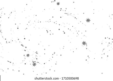 Silver glitter confetti. Illustration of a drop of shiny particles. Decorative element. Luxury background for your design, cards, invitations, gift, vip. 
