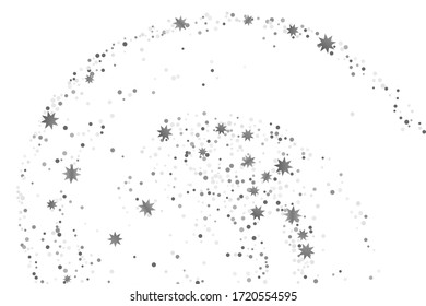 Silver glitter confetti. Illustration of a drop of shiny particles. Decorative element. Luxury background for your design, cards, invitations, gift, vip. 