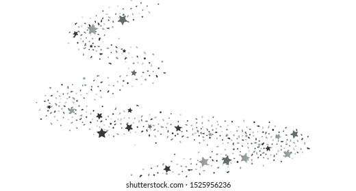 Silver glitter confetti. Light background. White abstract texture. Vector abstract graphic design. New Year Christmas. Silver glitter background. Vector elegant invitation template.