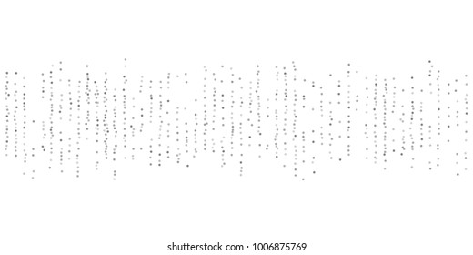 Silver glitter confetti on a white background. Illustration of a drop of shiny particles. Decorative element. Luxury background for your design, cards, invitations, gift, vip.