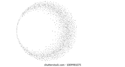 Silver glitter confetti on a white background. Illustration of a drop of shiny particles. Decorative element. Luxury background for your design, cards, invitations, gift, vip.