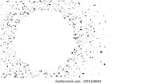 Silver glitter confetti on a white background. Illustration of a drop of shiny particles. Decorative element. Luxury background for your design, cards, invitations, gift, vip. 