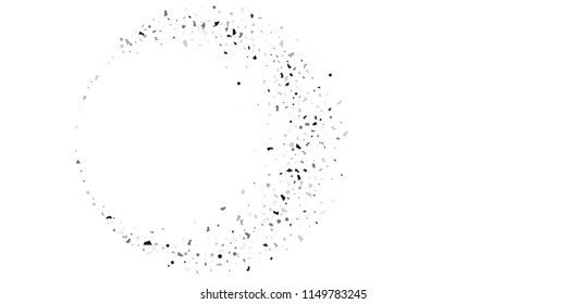 Silver glitter confetti on a white background. Illustration of a drop of shiny particles. Decorative element. Luxury background for your design, cards, invitations, gift, vip. 