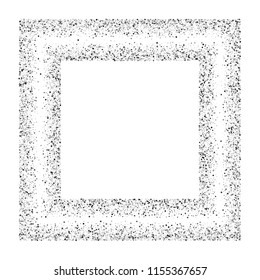Silver glitter confetti on a white background. Illustration of a drop of shiny particles. Decorative element. Luxury background for your design, cards, invitations, gift, vip. 