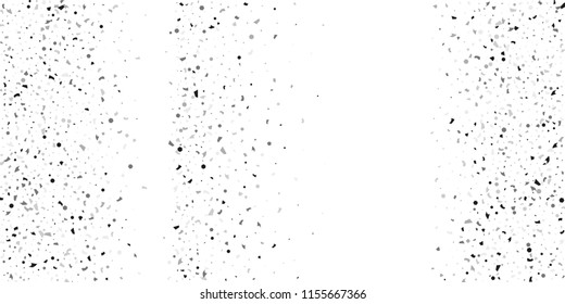 Silver glitter confetti on a white background. Illustration of a drop of shiny particles. Decorative element. Luxury background for your design, cards, invitations, gift, vip. 