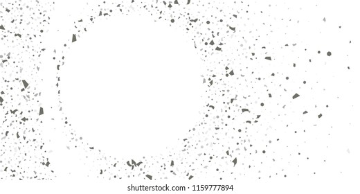 Silver glitter confetti on a white background. Illustration of a drop of shiny particles. Decorative element. Luxury background for your design, cards, invitations, gift, vip. 