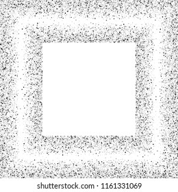 Silver glitter confetti on a white background. Illustration of a drop of shiny particles. Decorative element. Luxury background for your design, cards, invitations, gift, vip. 