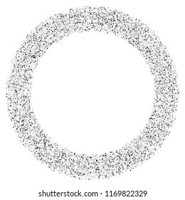 Silver glitter confetti on a white background. Illustration of a drop of shiny particles. Decorative element. Luxury background for your design, cards, invitations, gift, vip. 