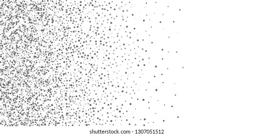 Silver glitter confetti on a white background. Illustration of a drop of shiny particles. Decorative element. Luxury background for your design, cards, invitations, gift, vip.