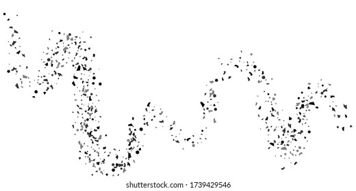 Silver glitter confetti on a white background. Illustration of a drop of shiny particles. Decorative element. Luxury background for your design, cards, invitations, gift, vip. 