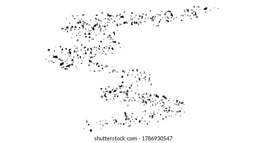 Silver glitter confetti on a white background. Illustration of a drop of shiny particles. Decorative element. Luxury background for your design, cards, invitations, gift, vip. 